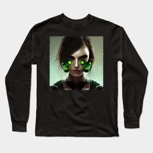 Cyberpunk Girl Long Sleeve T-Shirt